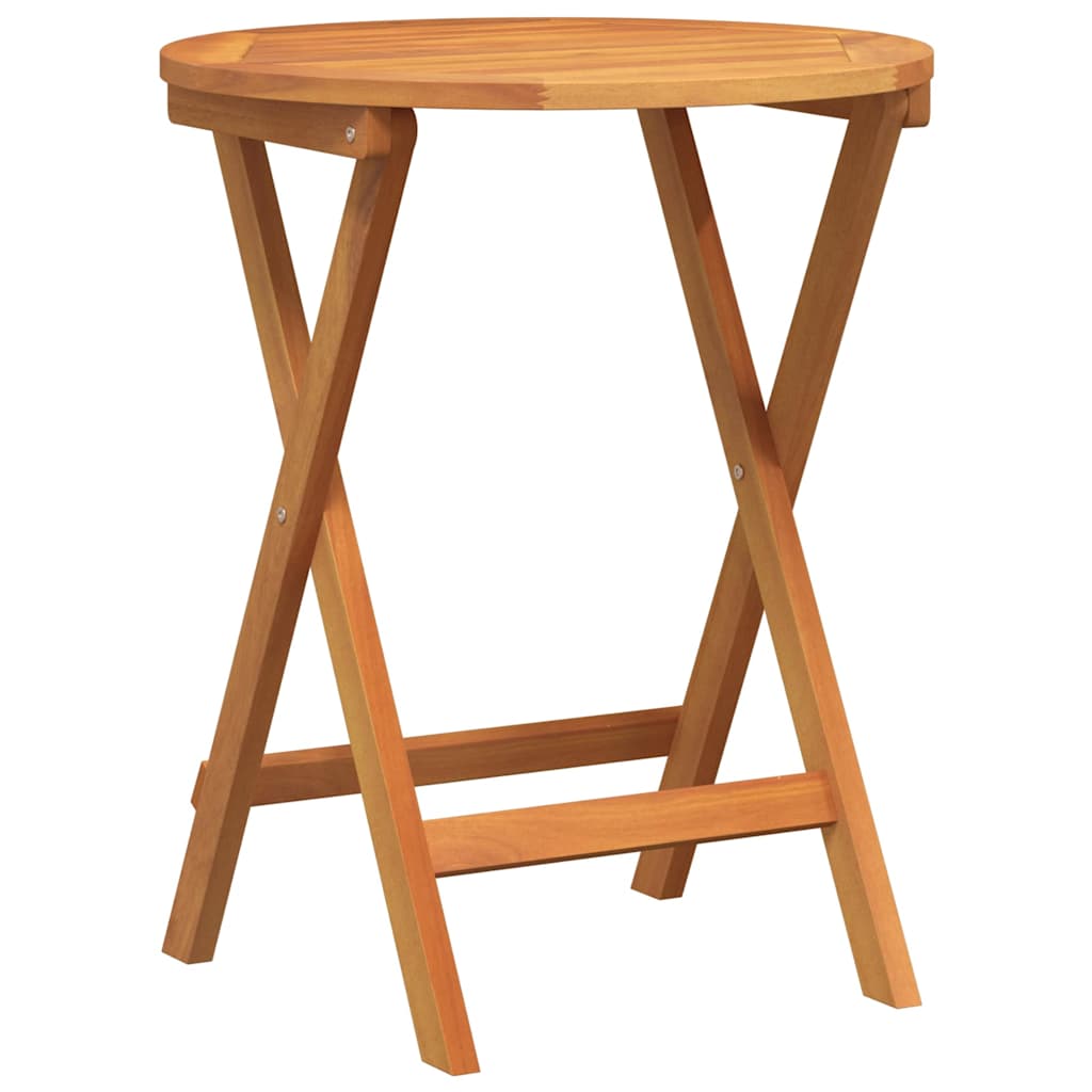 Mesa de Jardim Natural 60 x 60 x 72 cm Madeira Sólida de Acácia