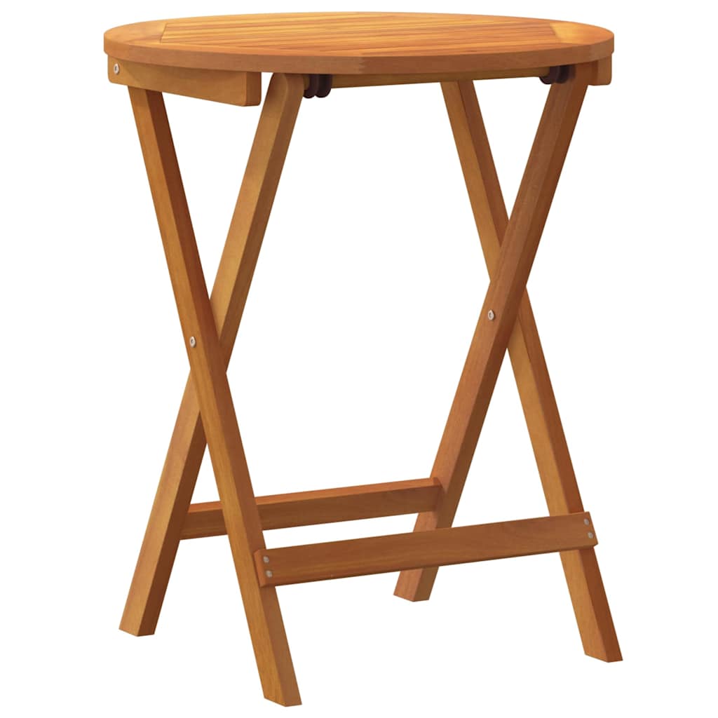 Mesa de Jardim Natural 60 x 60 x 72 cm Madeira Sólida de Acácia