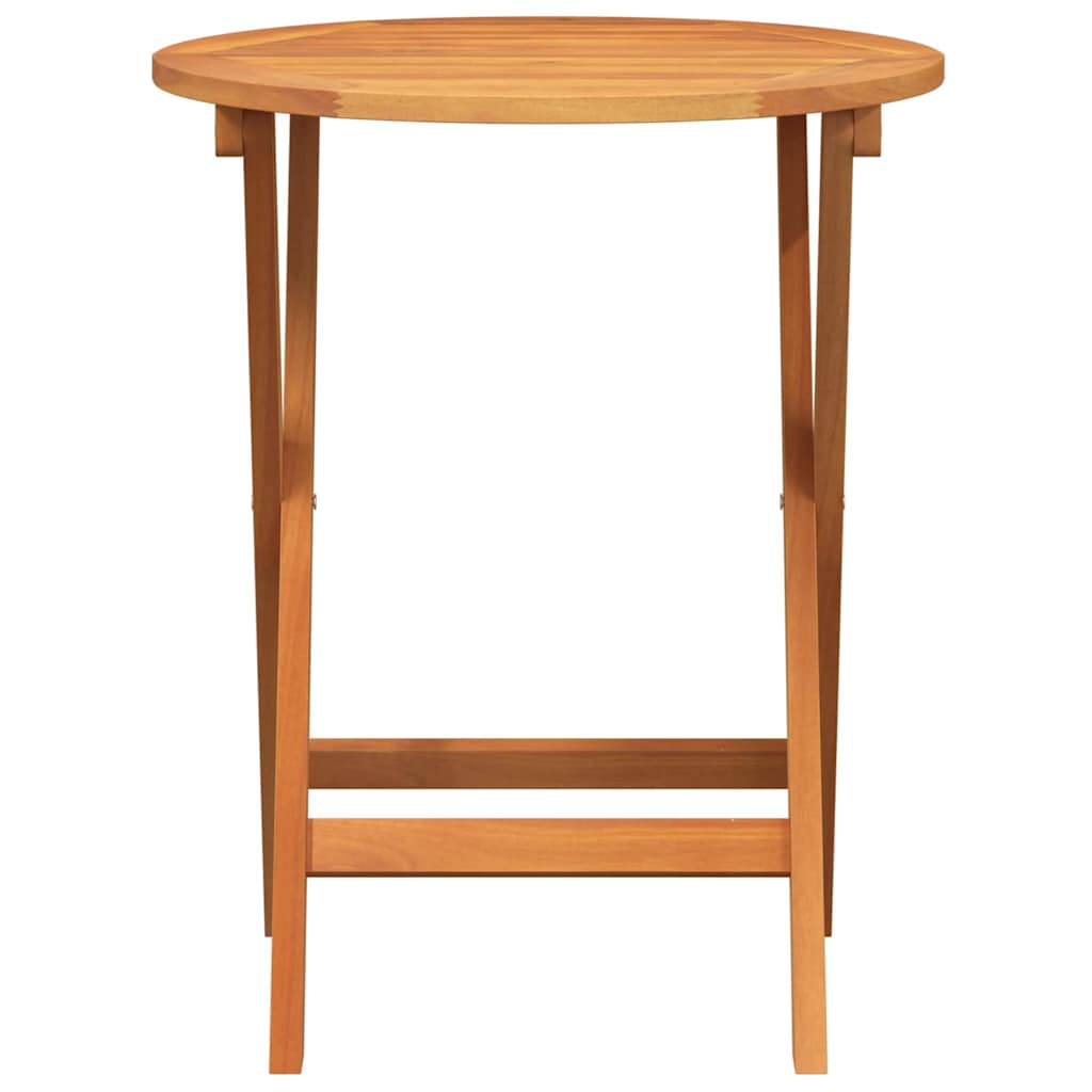 Mesa de Jardim Natural 60 x 60 x 72 cm Madeira Sólida de Acácia