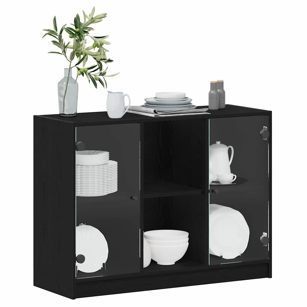 Buffet Carvalho Preto 100 x 37 x 75.5 cm