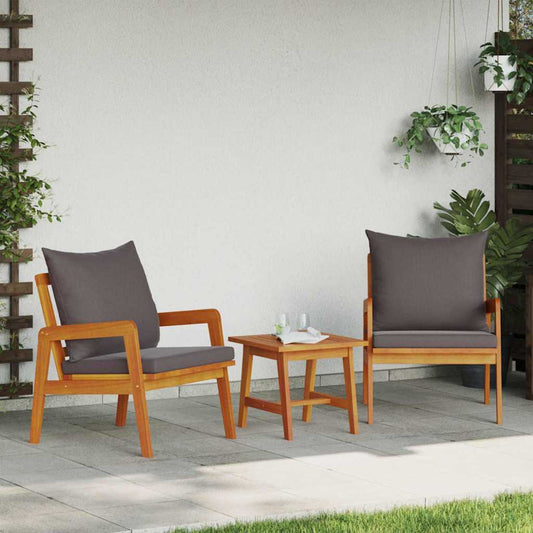 Conjunto bistro 3 pcs Castanho 45 x 45 x 38cm