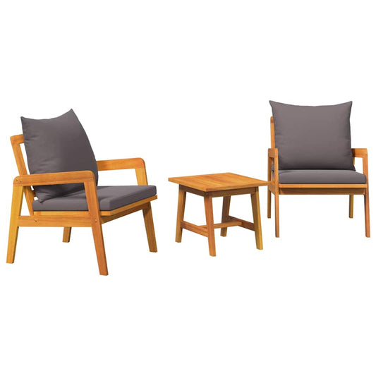 Conjunto bistro 3 pcs Castanho 45 x 45 x 38cm