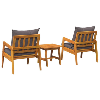 Conjunto bistro 3 pcs Castanho 45 x 45 x 38cm