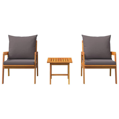 Conjunto bistro 3 pcs Castanho 45 x 45 x 38cm
