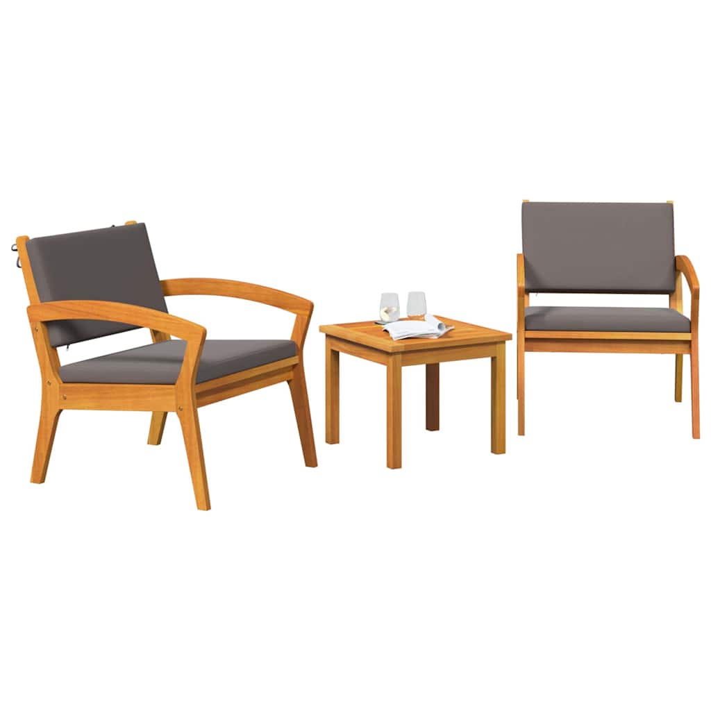 Conjunto bistro Castanho 45 x 45 x 38cm