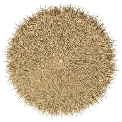 Guarda-chuva Tiki com dossel de folha de bananeira 150 cm Bambu