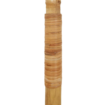 Guarda-chuva Tiki com dossel de folha de bananeira 150 cm Bambu