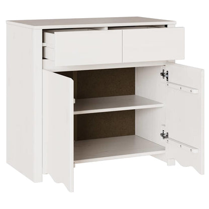 Buffet Drammen Branco 79 x 43 x 75,5 cm Madeira de pinho maciça