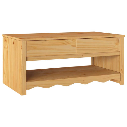 Mesa de centro com gaveta Drammen Carvalho 99 x 55 x 45 cm