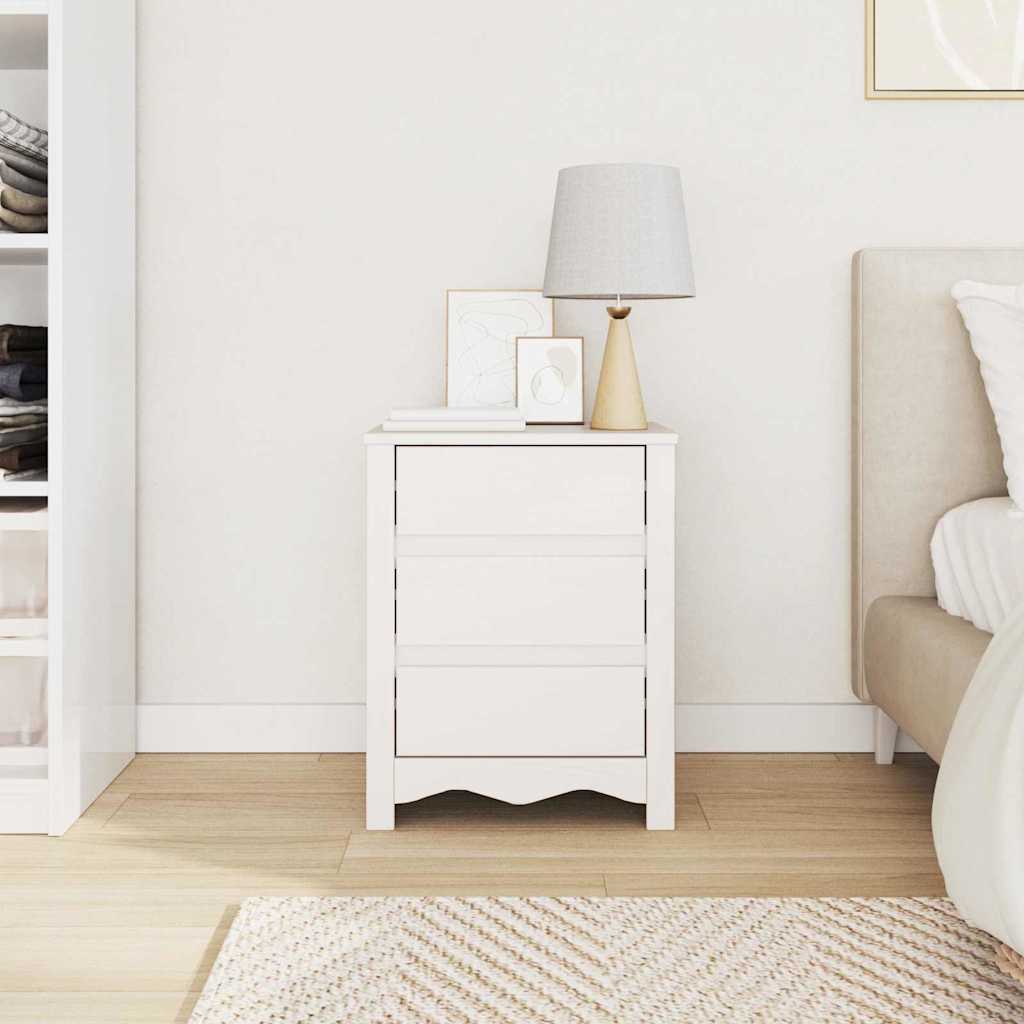 Armário de Cabeceira com gaveta Branco 45 x 35 x 56 cm