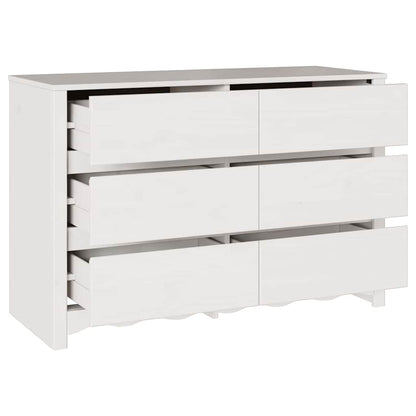 Baú de Gavetas com gaveta Drammen Branco 111 x 43 x 73,5 cm