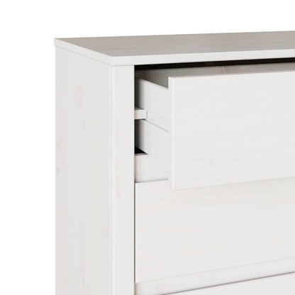 Baú de Gavetas com gaveta Drammen Branco 76.5 x 40 x 91 cm