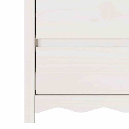 Baú de Gavetas com gaveta Drammen Branco 76.5 x 40 x 91 cm