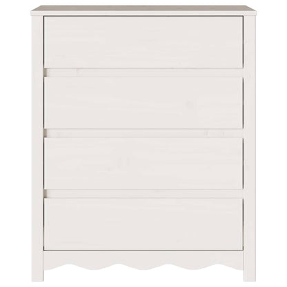 Baú de Gavetas com gaveta Drammen Branco 76.5 x 40 x 91 cm
