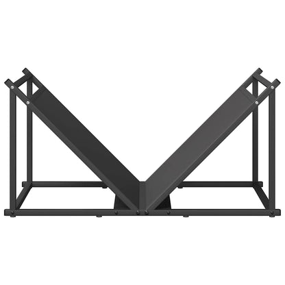 Suporte para lenha 70x43x34,5 cm aço laminado a frio preto