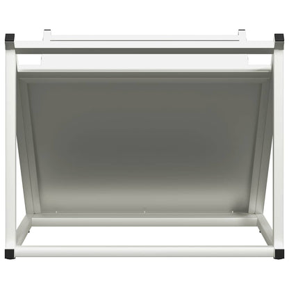 Suporte para lenha 70x43x34,5 cm aço laminado a frio branco