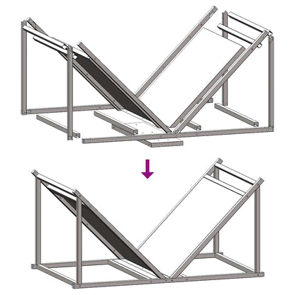 Suporte para lenha 70x43x34,5 cm aço laminado a frio branco