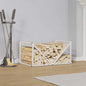 Suporte para lenha 70x43x34,5 cm aço laminado a frio branco