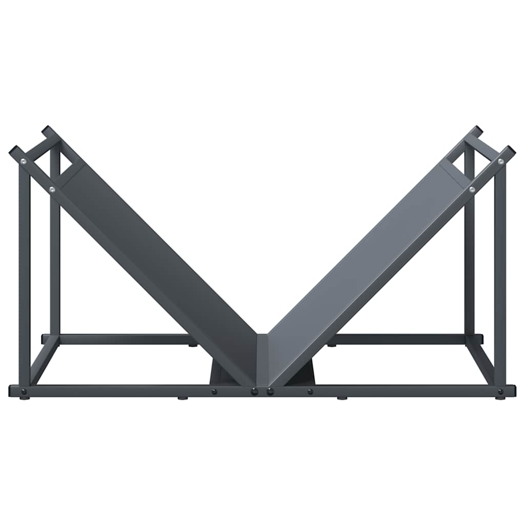 Suporte para lenha 70x43x34,5 cm aço laminado a frio antracite