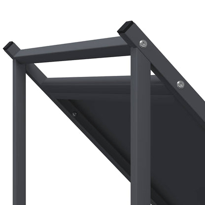 Suporte para lenha 70x43x34,5 cm aço laminado a frio antracite