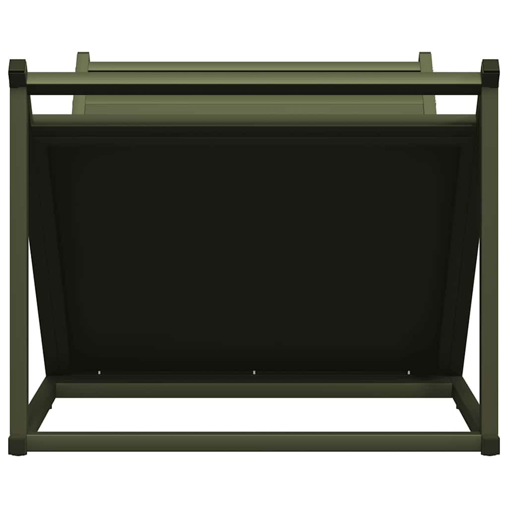 Suporte para lenha aço laminado a frio verde azeitona