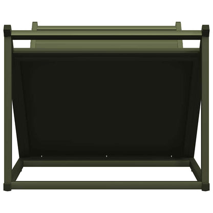 Suporte para lenha aço laminado a frio verde azeitona