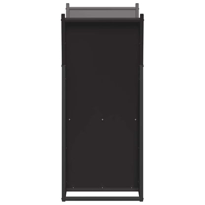 Suporte para lenha 69,5x35x81 cm aço laminado a frio preto