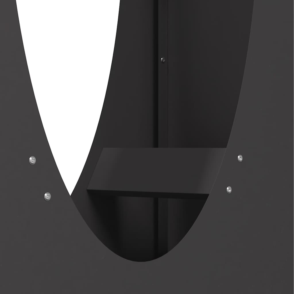 Suporte para lenha 50x23x100 cm aço laminado a frio preto