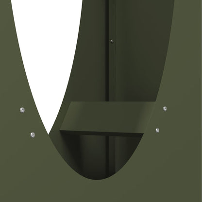 Suporte para lenha aço laminado a frio verde azeitona