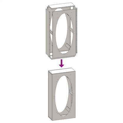 Rack de lenha 50x23x100 cm aço resistente às intempéries