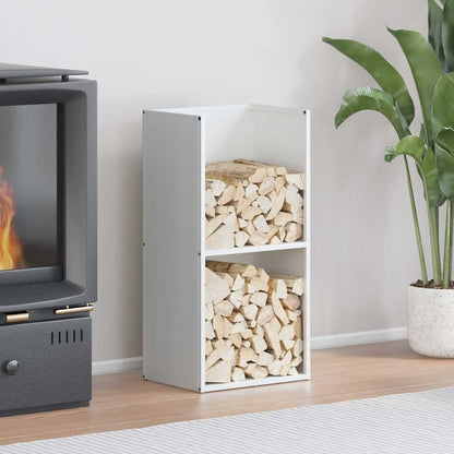 Suporte para lenha 40x30x80 cm aço laminado a frio branco