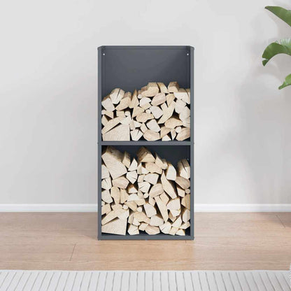 Suporte para lenha 40x30x80 cm aço laminado a frio antracite