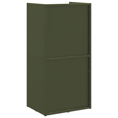 Suporte para lenha aço laminado a frio verde azeitona