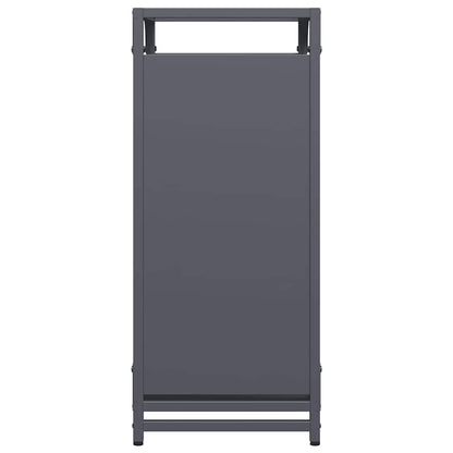 Suporte para lenha 44x28x65 cm aço laminado a frio antracite