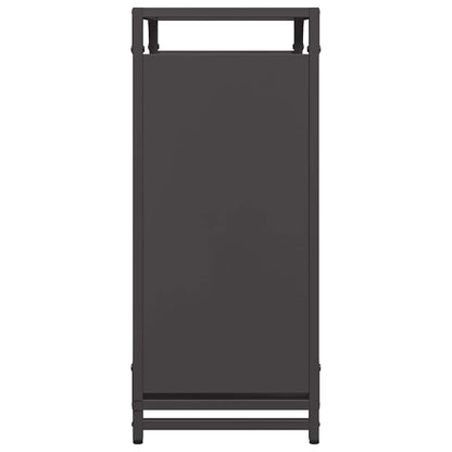 Suporte para lenha 60x28x65 cm aço laminado a frio preto