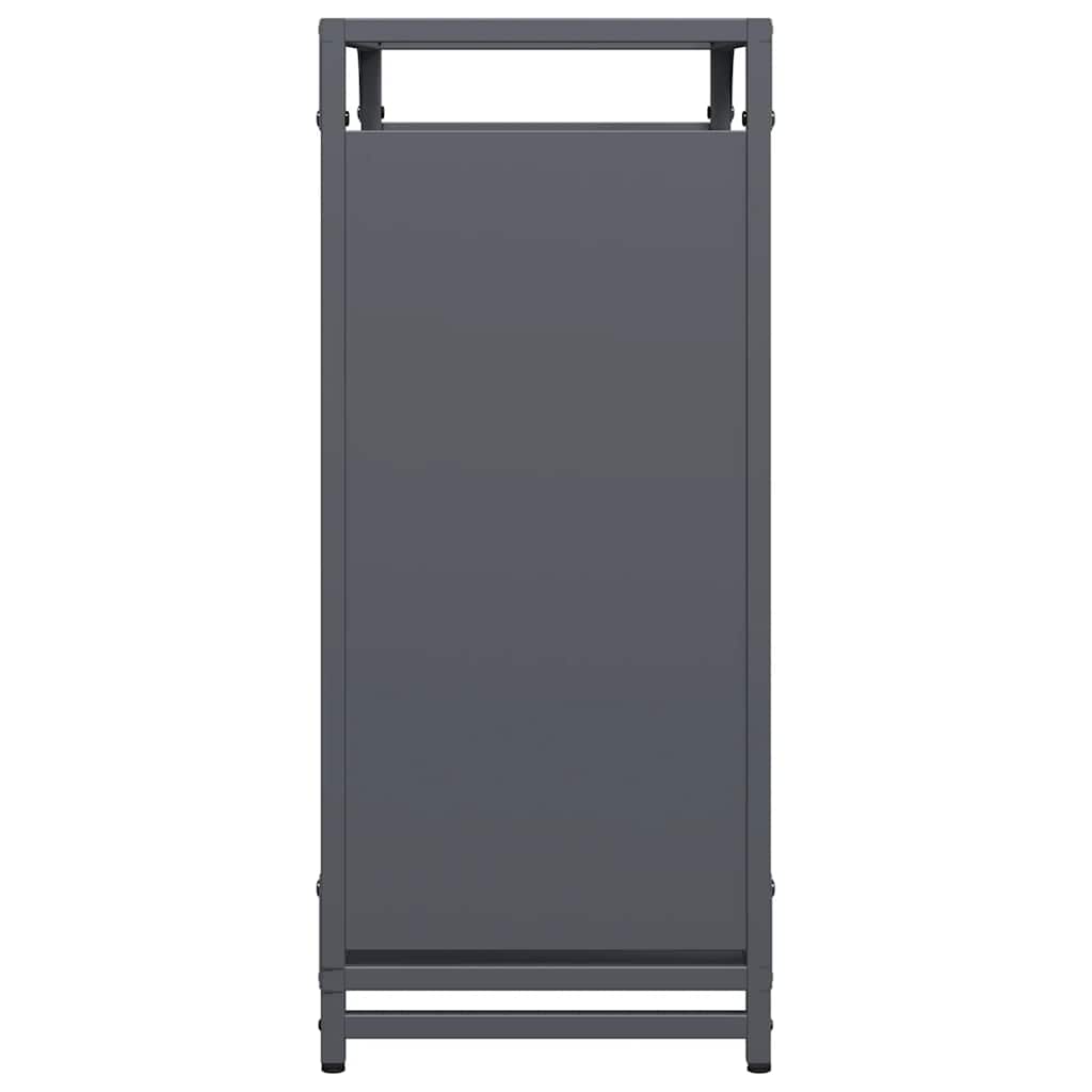 Suporte para lenha 60x28x65 cm aço laminado a frio antracite