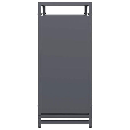 Suporte para lenha 60x28x65 cm aço laminado a frio antracite