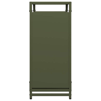 Suporte para lenha aço laminado a frio verde azeitona
