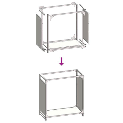 Suporte para lenha aço laminado a frio verde azeitona