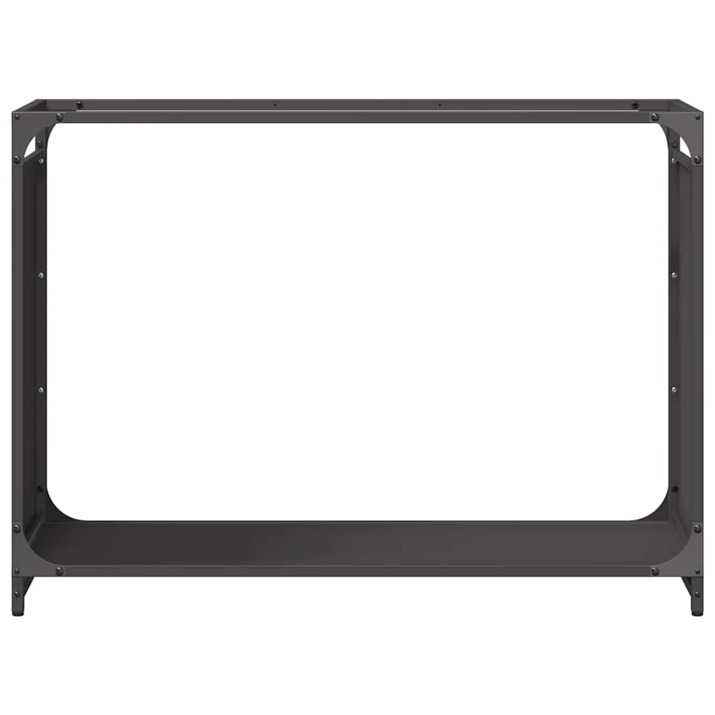 Suporte para lenha 90x28x65 cm aço laminado a frio preto