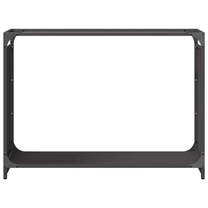 Suporte para lenha 90x28x65 cm aço laminado a frio preto
