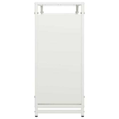 Suporte para lenha 90x28x65 cm aço laminado a frio branco