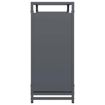 Suporte para lenha 90x28x65 cm aço laminado a frio antracite