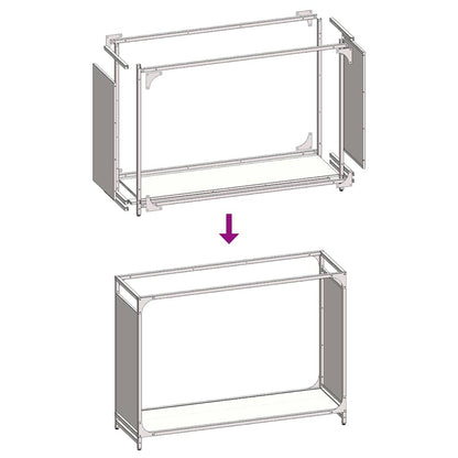 Suporte para lenha 90x28x65 cm aço laminado a frio antracite