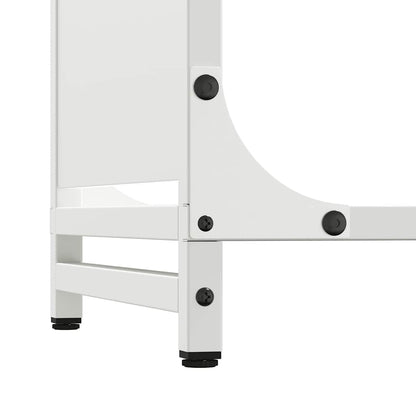Suporte para lenha 44x28x90 cm aço laminado a frio branco