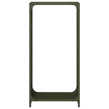 Suporte para lenha aço laminado a frio verde azeitona