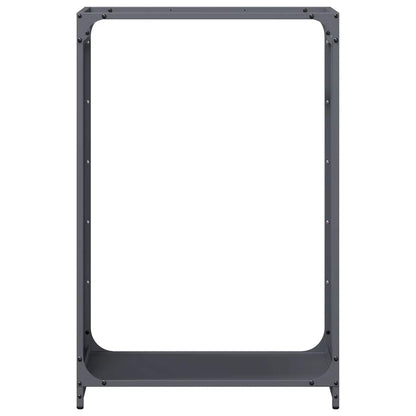 Suporte para lenha 60x28x90 cm aço laminado a frio antracite