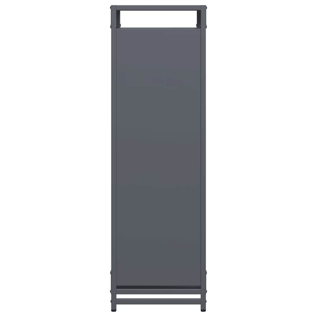 Suporte para lenha 60x28x90 cm aço laminado a frio antracite