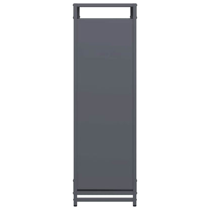 Suporte para lenha 60x28x90 cm aço laminado a frio antracite