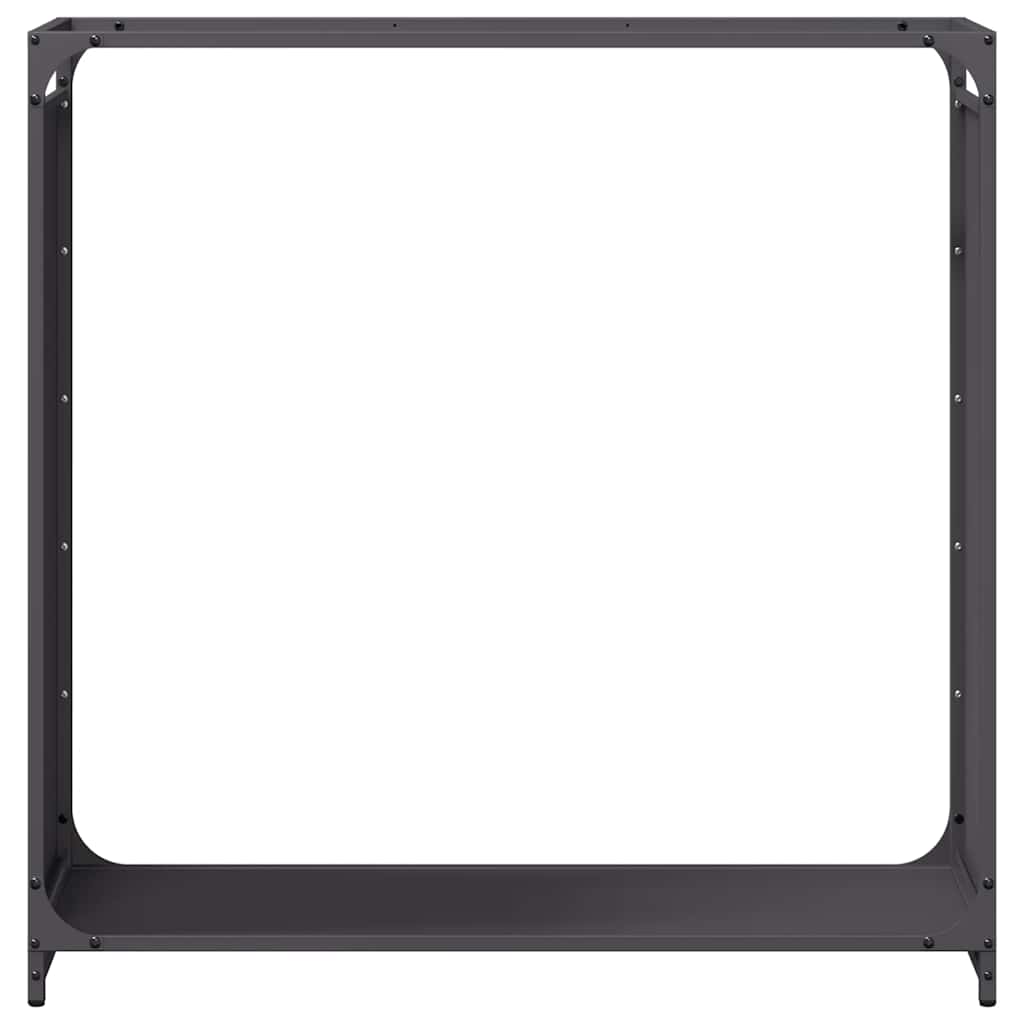 Suporte para lenha 90x28x90 cm aço laminado a frio preto